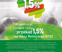 Zdjęcie - WNIOSEK O PRZEKAZANIE 1,5% NALEŻNEGO PODATKU ROLNEGO