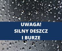 Zdjęcie - Uwaga! Silny deszcz z burzami!