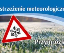 Zdjęcie - Ostrzeżenie meteorologiczne - przymrozki