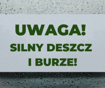 Zdjęcie - Uwaga! Burze z silnym deszczem! 