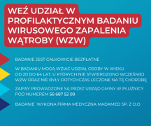 Zdjęcie - Weź udział w badaniach profilaktycznych zapalenia wątrobyWZW w Płużnicy