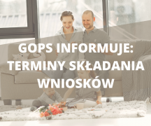 Zdjęcie - Terminy składania wniosków 