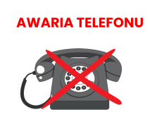 Zdjęcie - Komunikat - awaria numeru telefonu