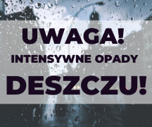Zdjęcie - Uwaga! Intensywne opady deszczu!