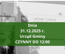 Zdjęcie - Komunikat o godzinach pracy Urzędu