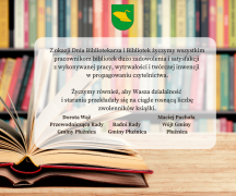 Zdjęcie - Życzenia na Dzień Bibliotekarza i Bibliotek
